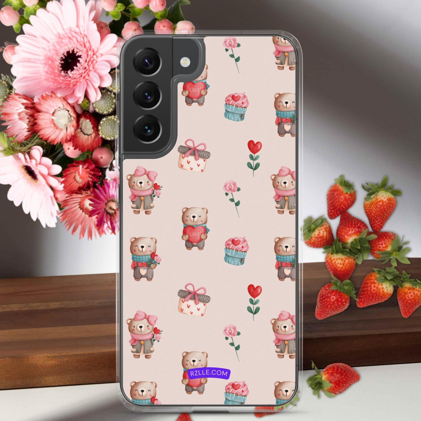 Cute Valentine Bears Samsung® Galaxy Clear Phone Case