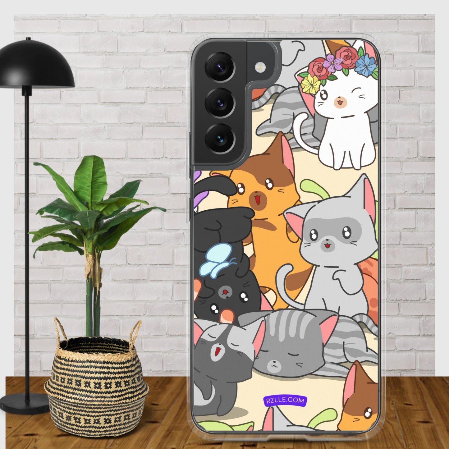 Cute Kawaii Cats Clear Case for Samsung®