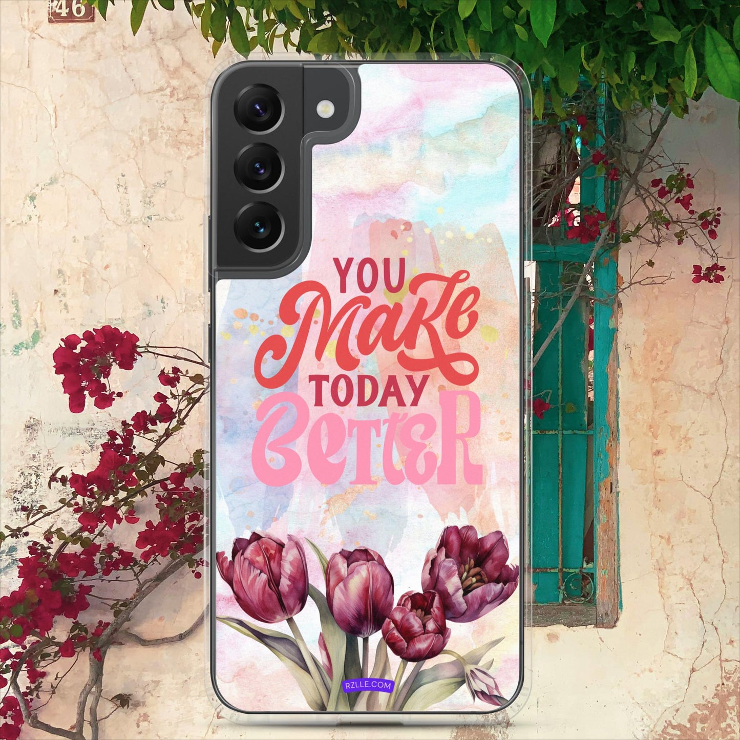 Tulips Flower In Watercolor Clear Case for Samsung®