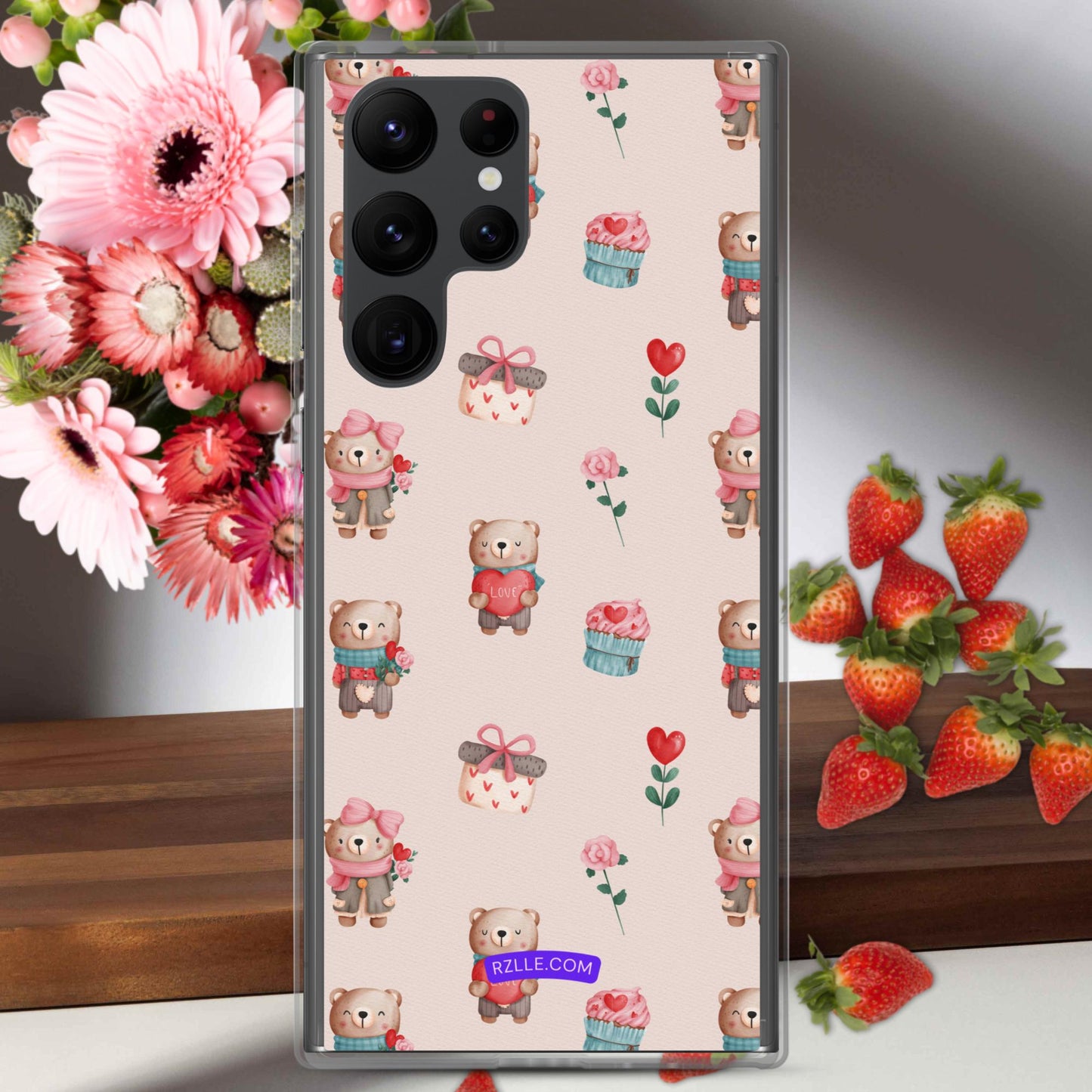 Cute Valentine Bears Samsung® Galaxy Clear Phone Case