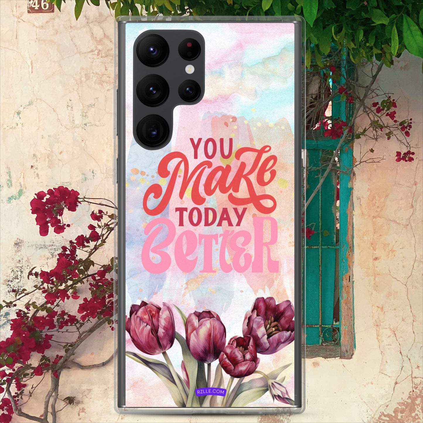 Tulips Flower In Watercolor Clear Case for Samsung®