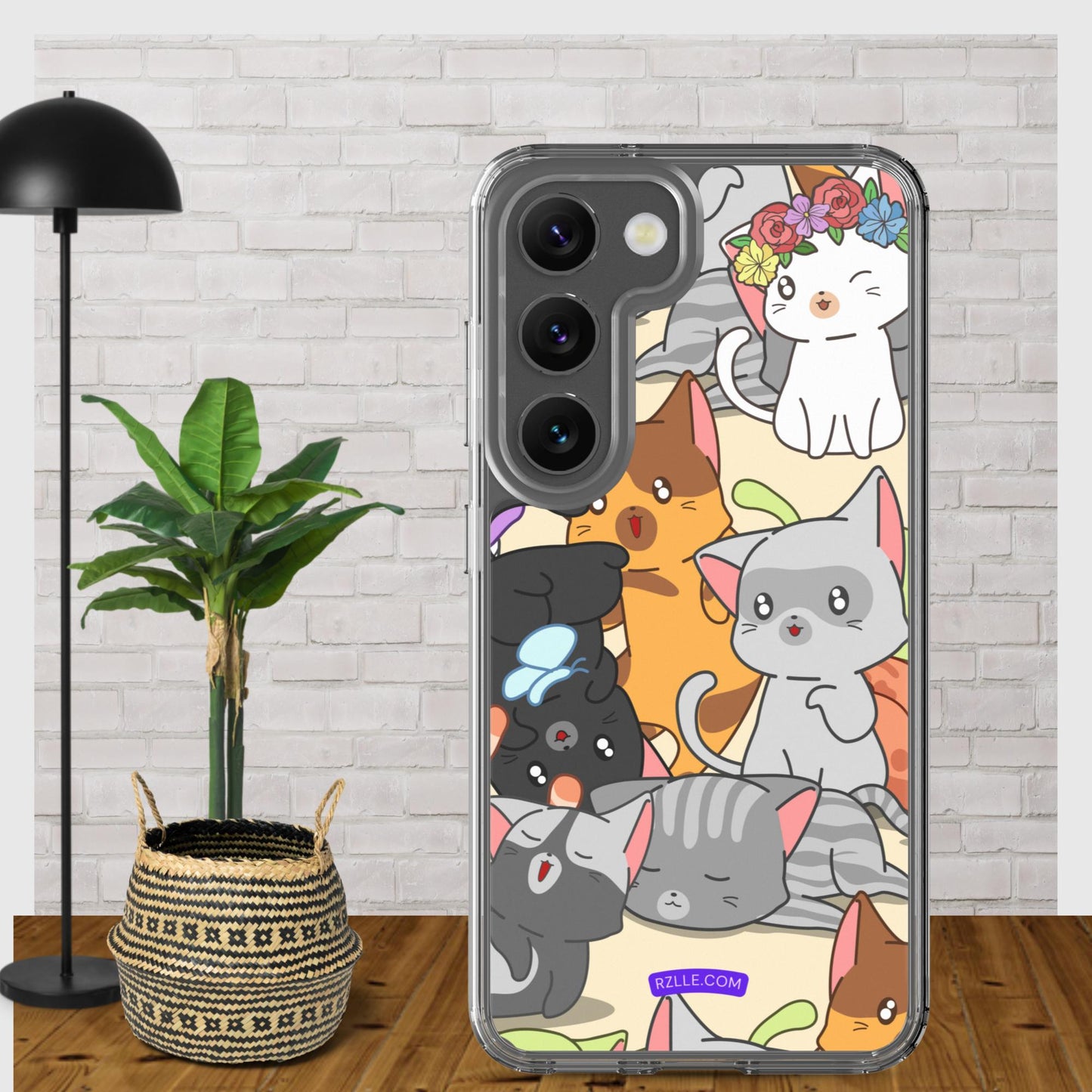 Cute Kawaii Cats Clear Case for Samsung®