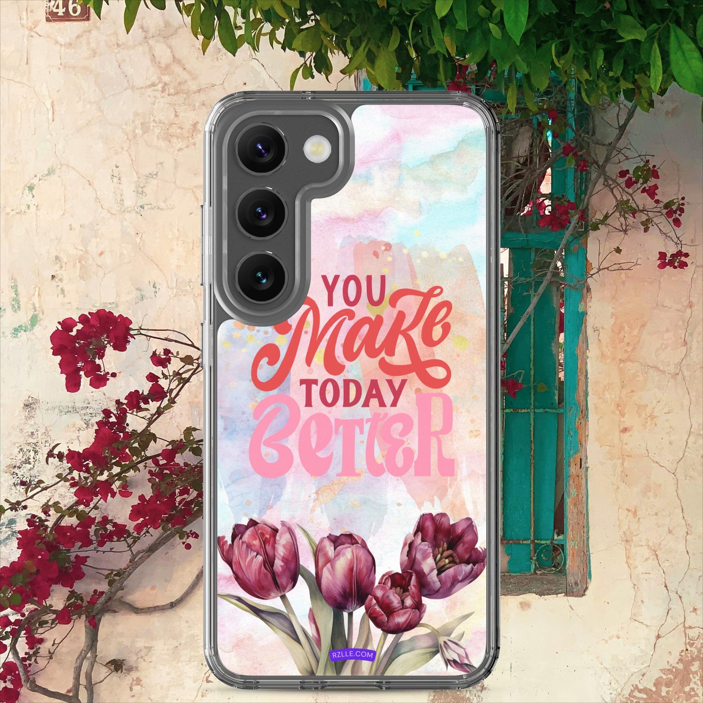 Tulips Flower In Watercolor Clear Case for Samsung®