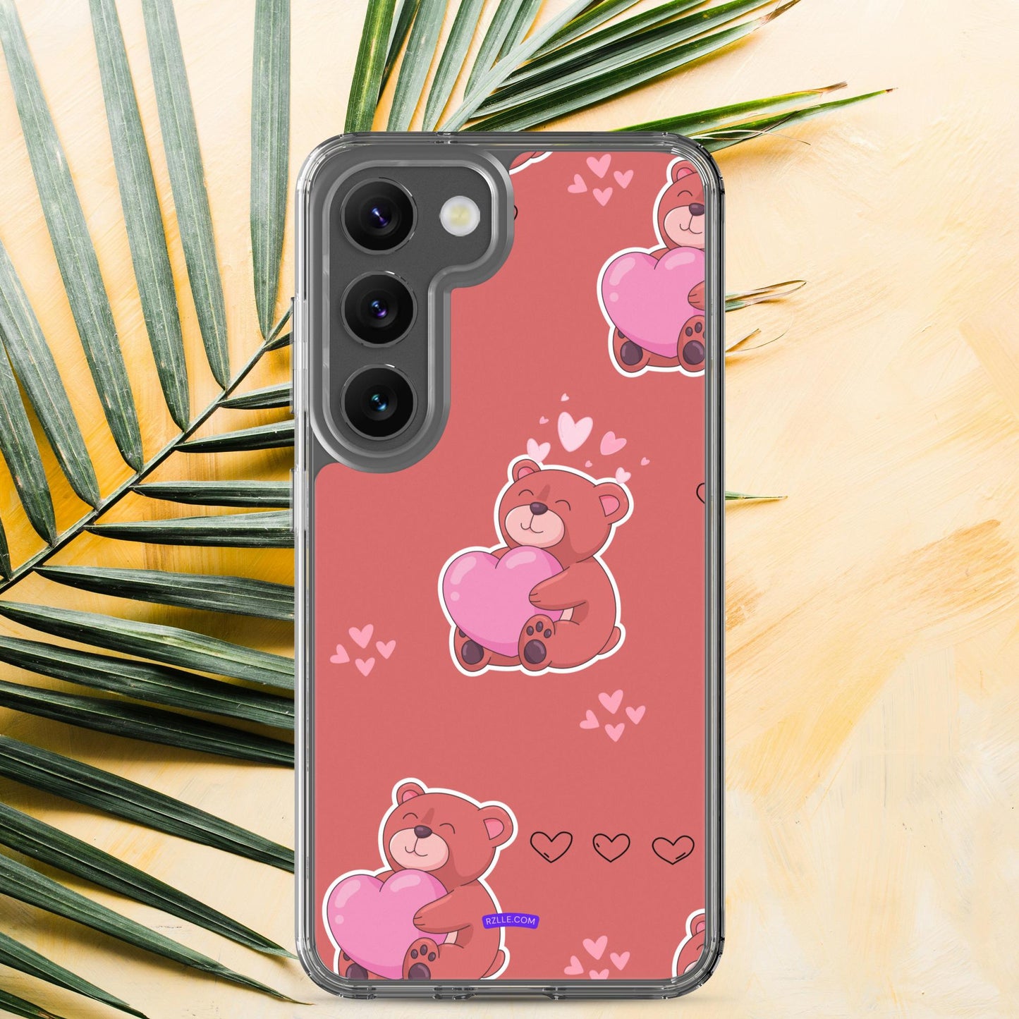 Bear Hug Heart Samsung® Galaxy Clear Phone Case