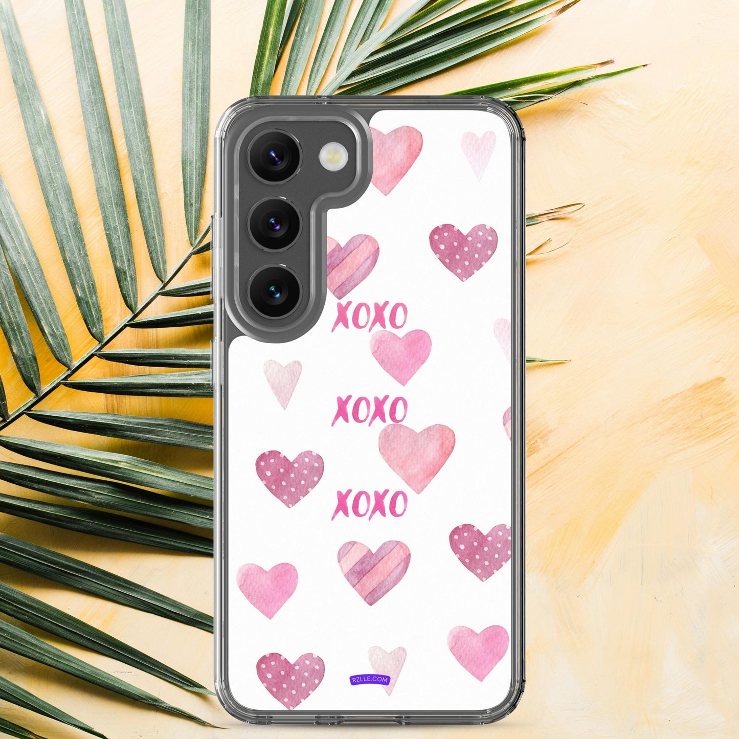 XOXO Pink Hearts Samsung® Galaxy Phone Case