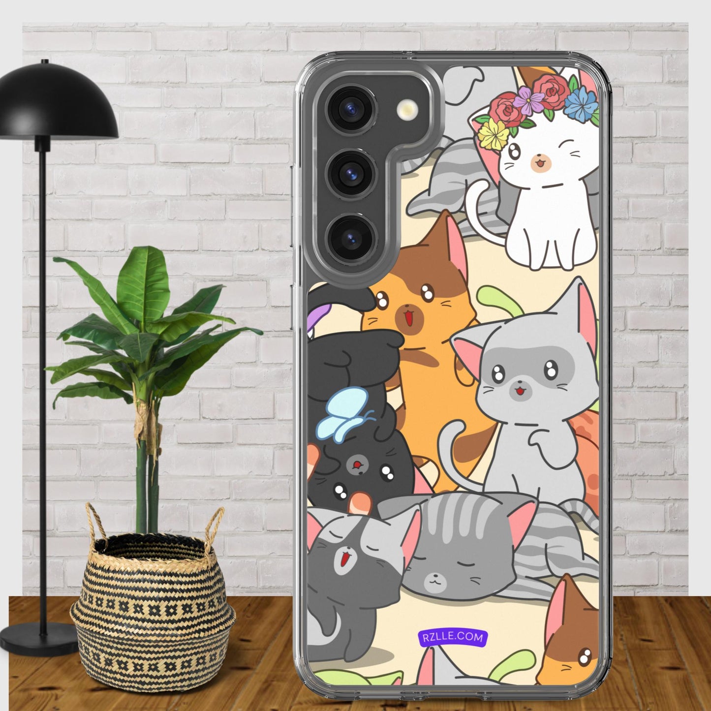 Cute Kawaii Cats Clear Case for Samsung®