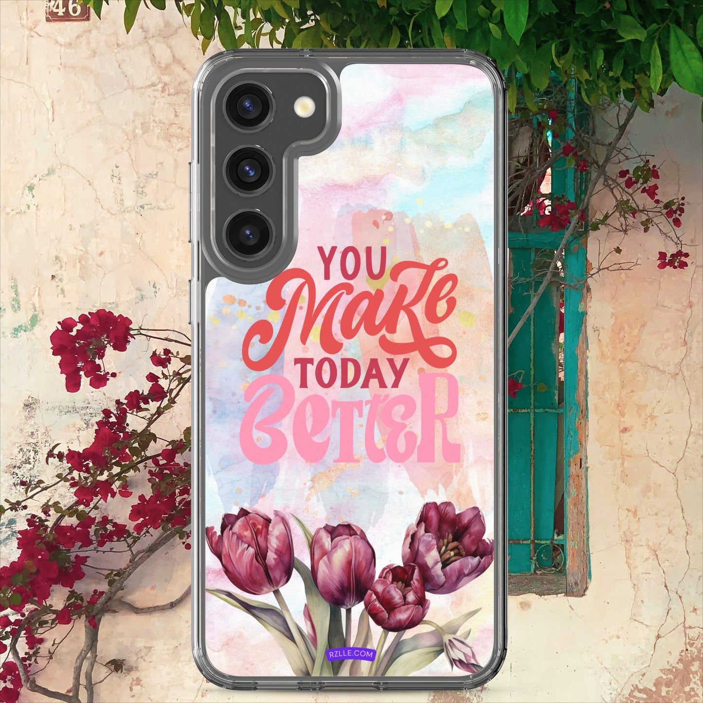 Tulips Flower In Watercolor Clear Case for Samsung®