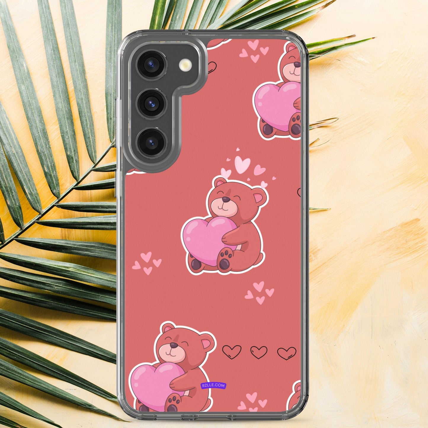 Bear Hug Heart Samsung® Galaxy Clear Phone Case