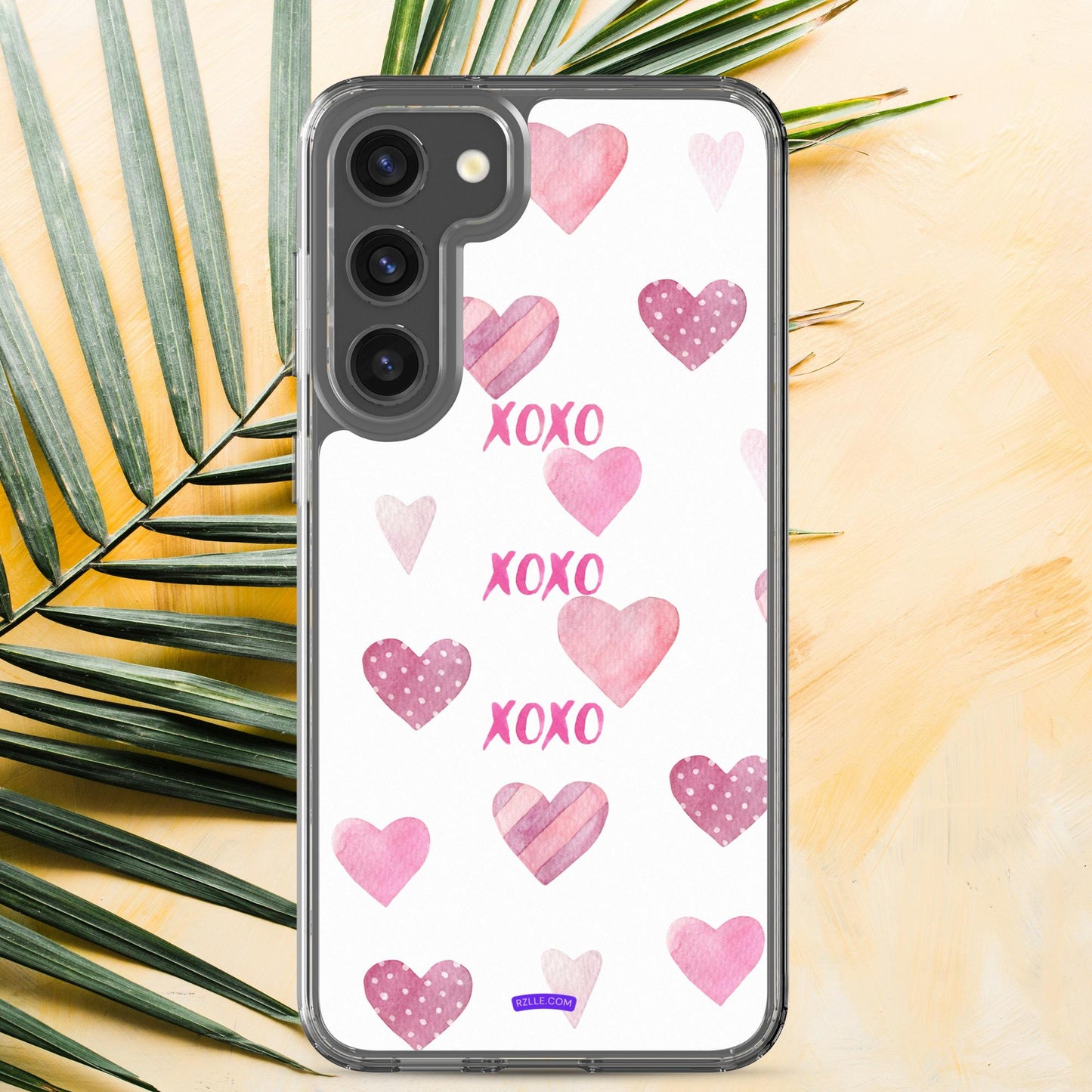 XOXO Pink Hearts Samsung® Galaxy Phone Case