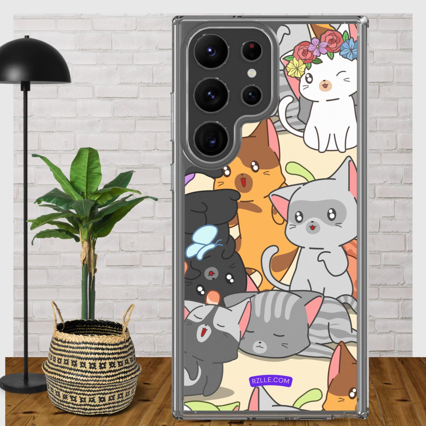 Cute Kawaii Cats Clear Case for Samsung®