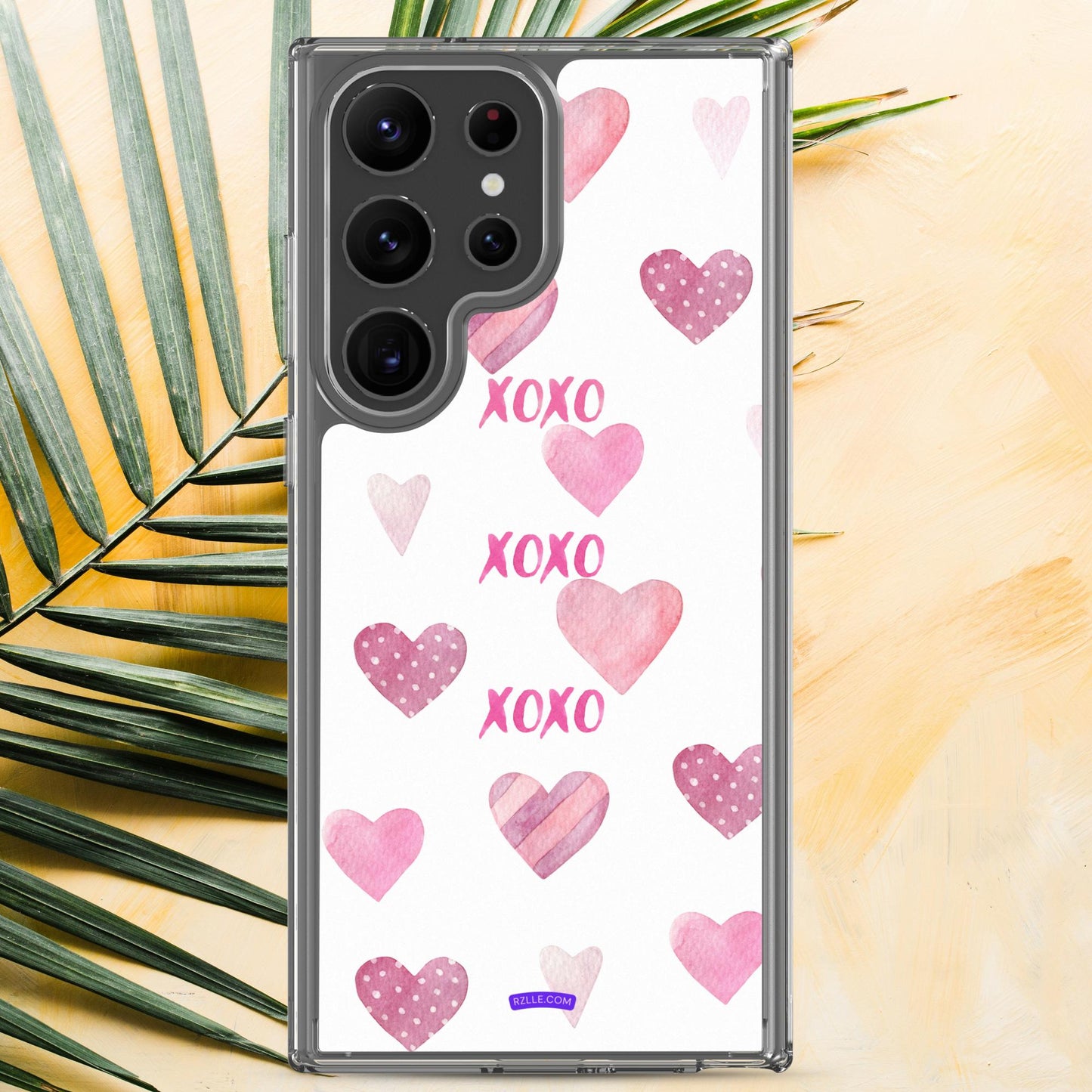 XOXO Pink Hearts Samsung® Galaxy Phone Case