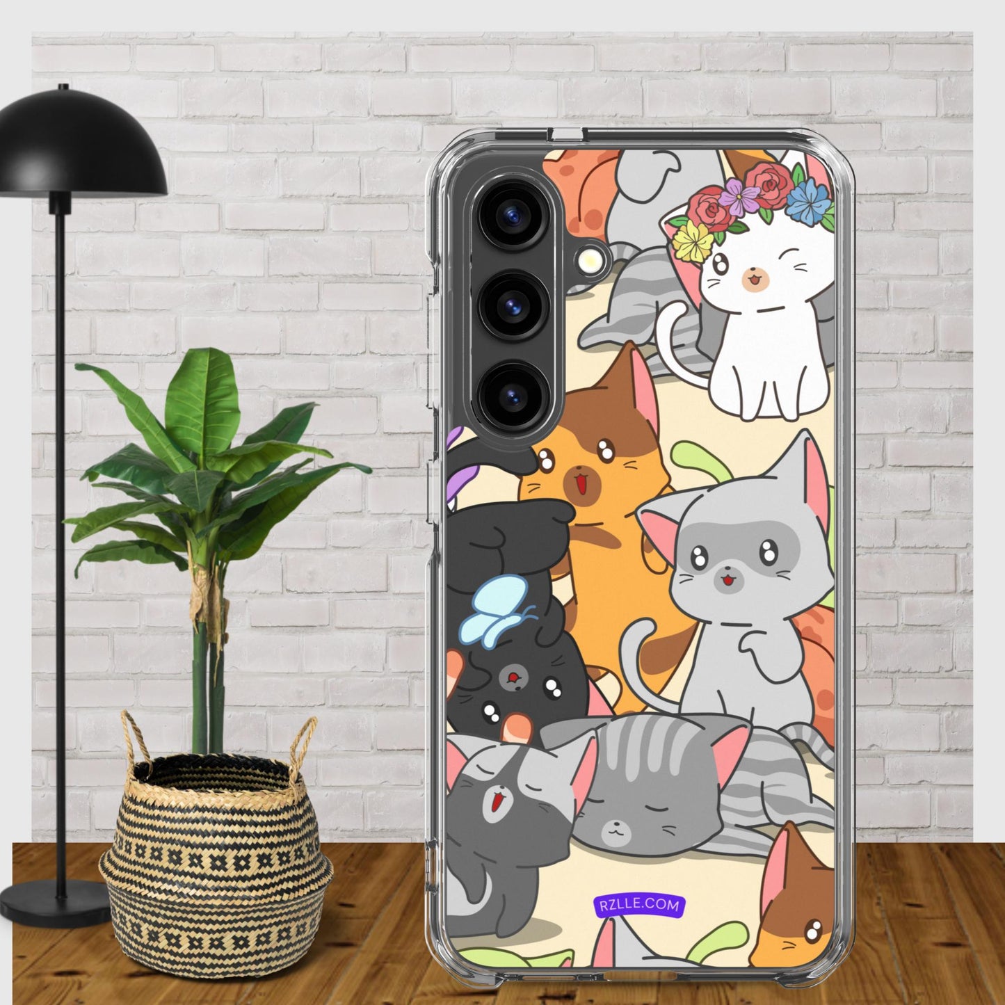 Cute Kawaii Cats Clear Case for Samsung®