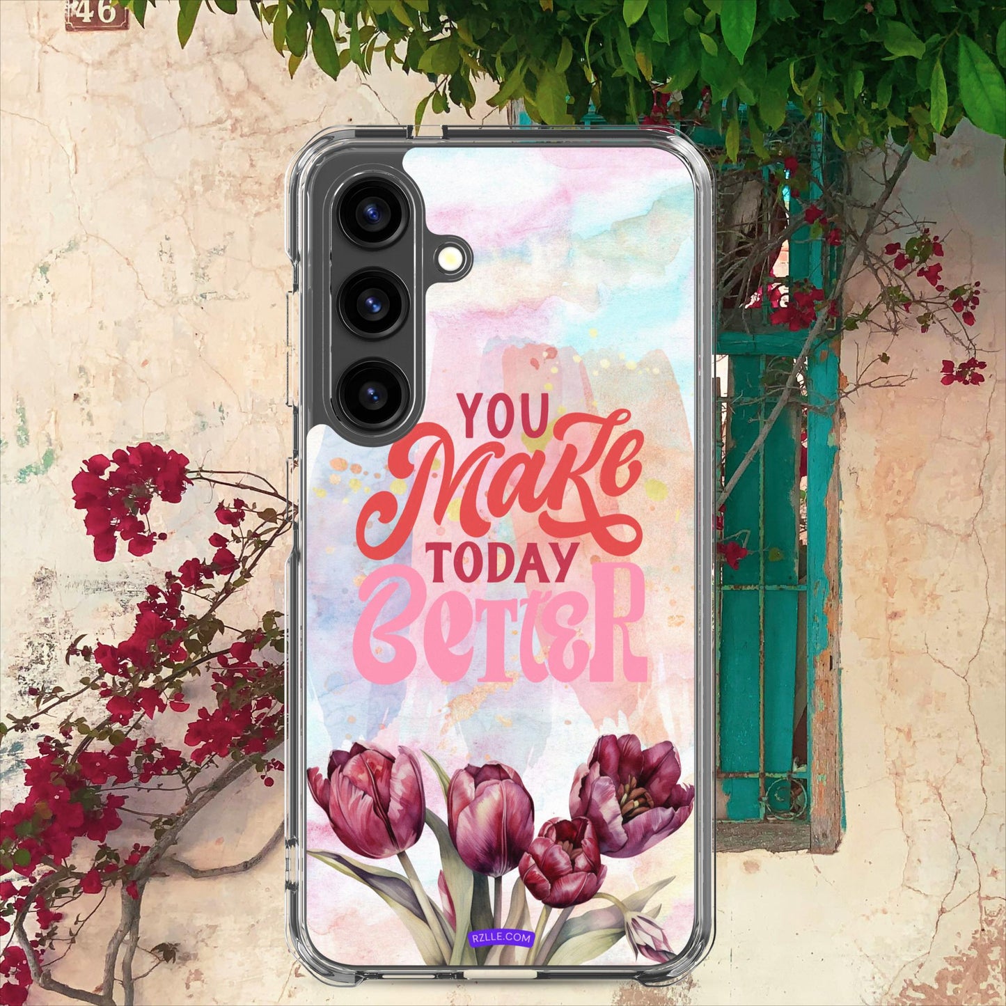 Tulips Flower In Watercolor Clear Case for Samsung®