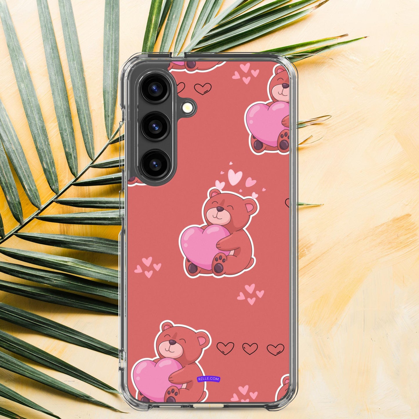 Bear Hug Heart Samsung® Galaxy Clear Phone Case