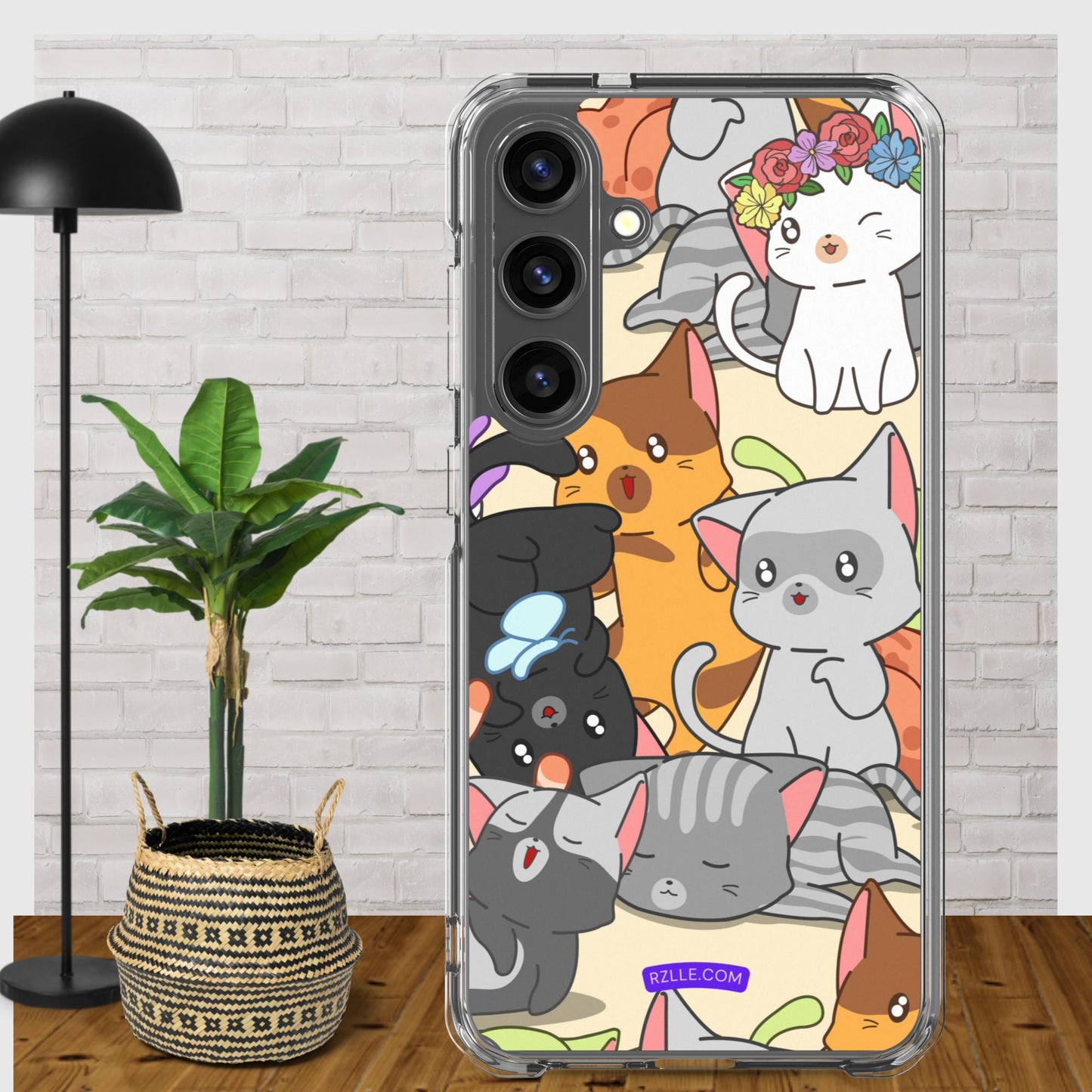 Cute Kawaii Cats Clear Case for Samsung®