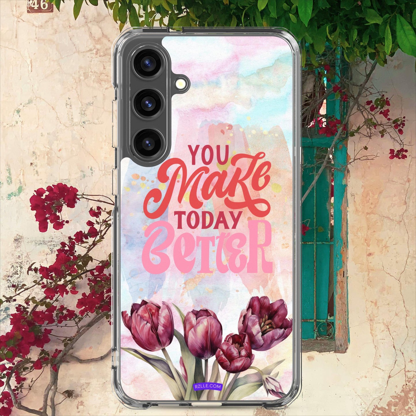 Tulips Flower In Watercolor Clear Case for Samsung®