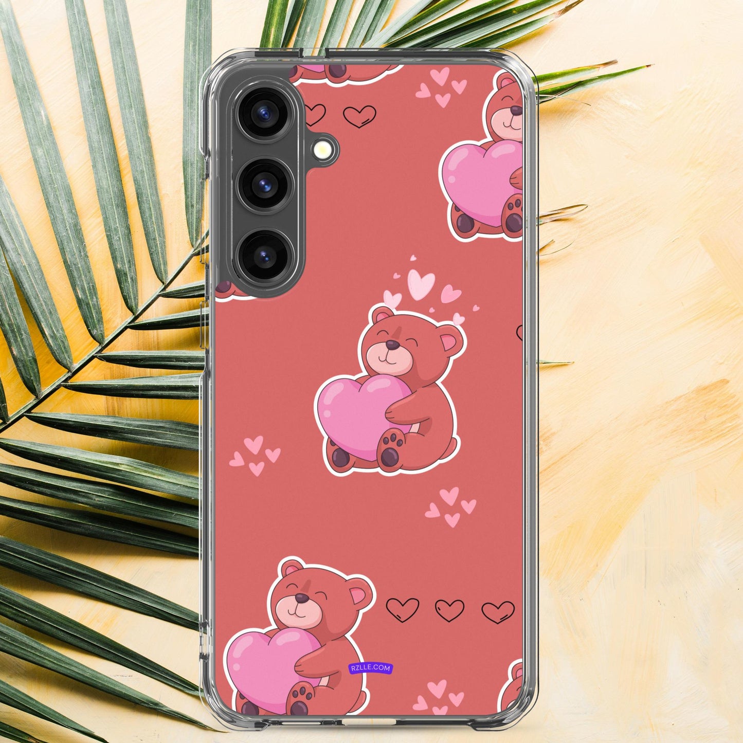 Bear Hug Heart Samsung® Galaxy Clear Phone Case