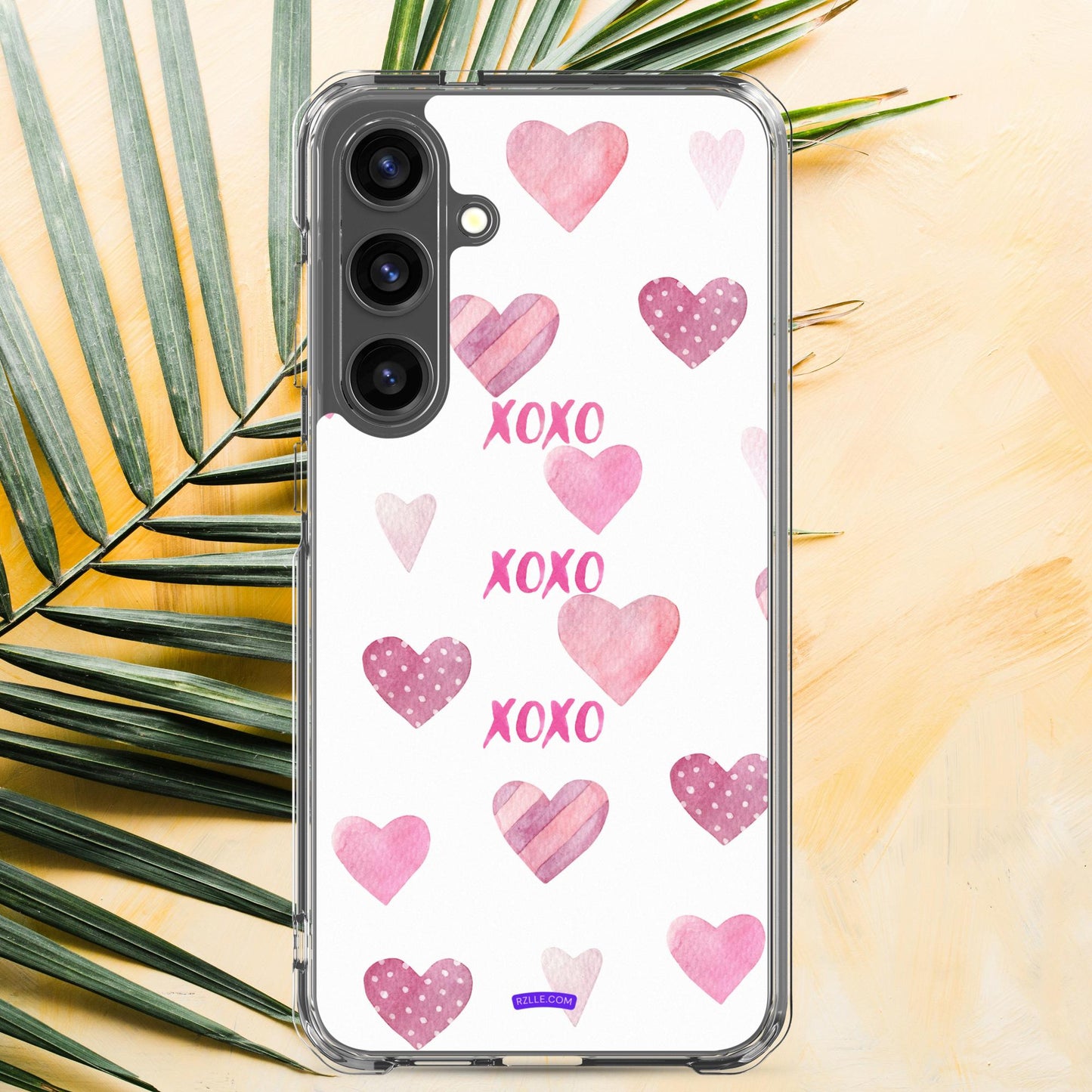 XOXO Pink Hearts Samsung® Galaxy Phone Case