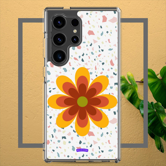 Big Retro Flower Clear Case for Samsung®