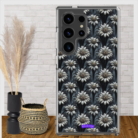 Gothic Flowers Pattern Clear Case for Samsung®