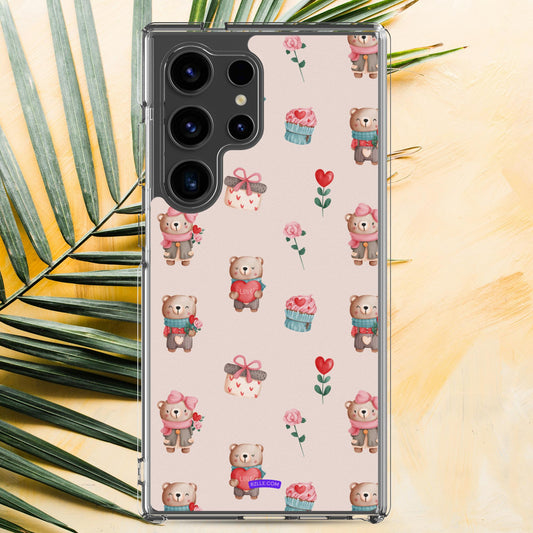 Cute Valentine Bears Samsung® Galaxy Clear Phone Case