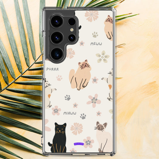 Cute Cats Samsung® Galaxy Clear Phone Case