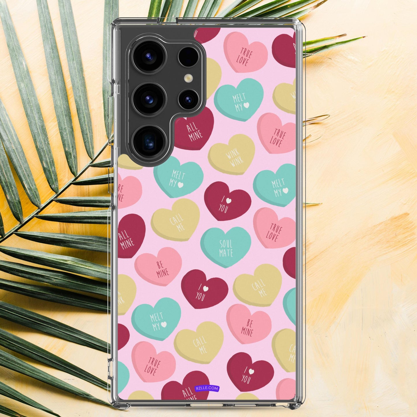 Colored Hearts Clear Case for Samsung®