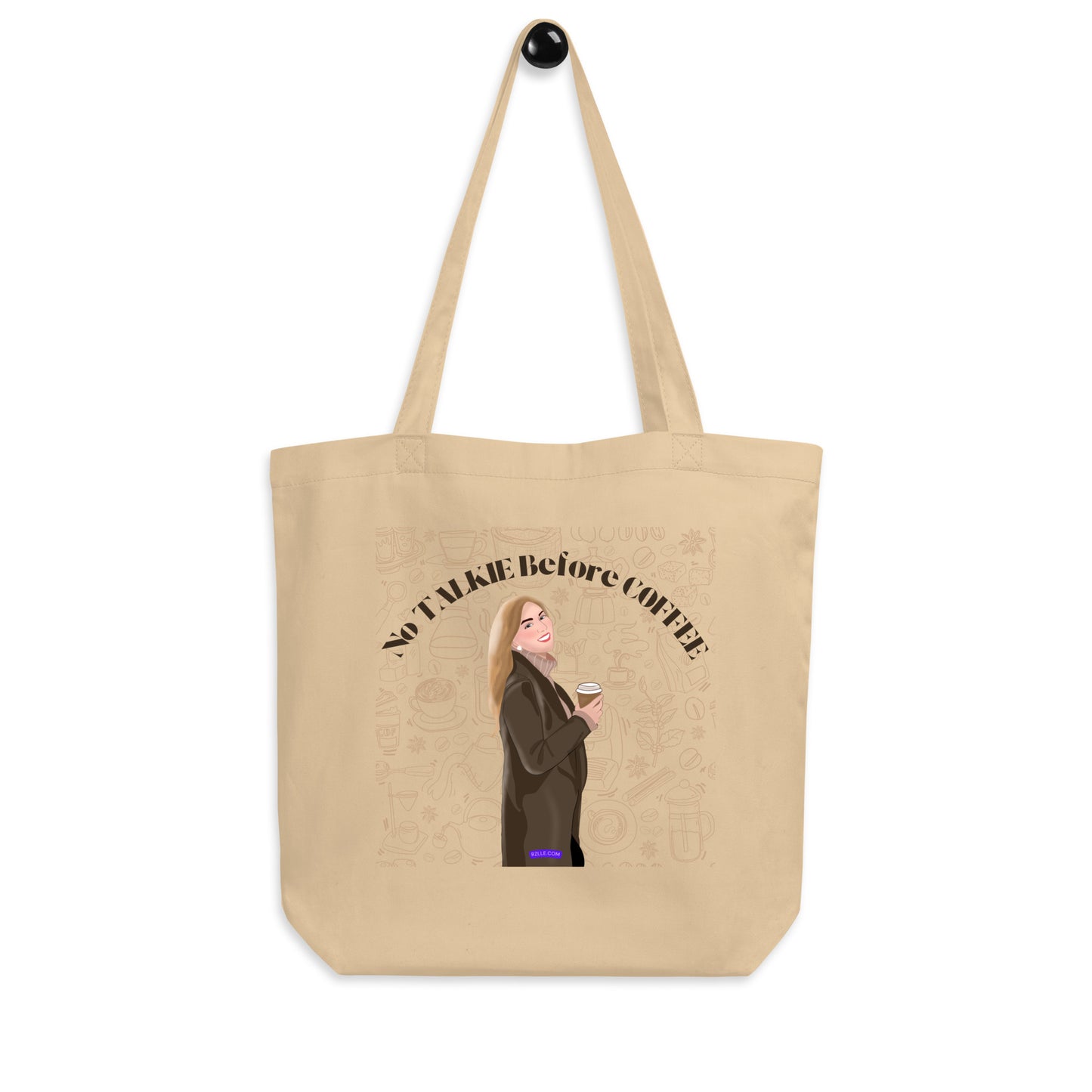 No Talkie Before Coffee Eco Tote Bag