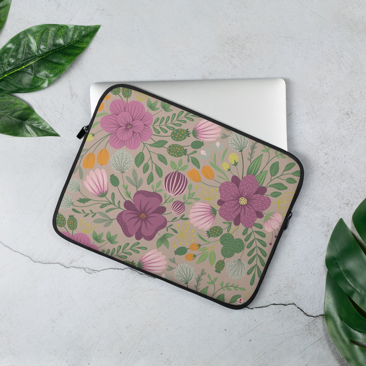 Tropical Floral Laptop Sleeve