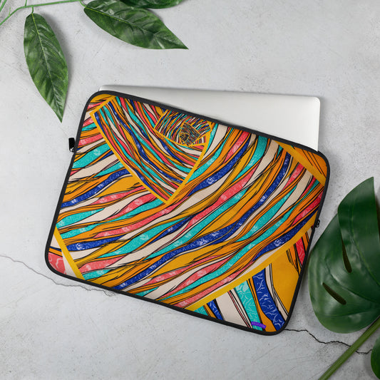 Colorful Abstract Print Laptop Sleeve