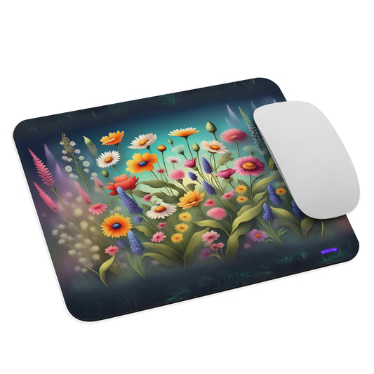 Dreamy Wildflowers Garden Mouse pad