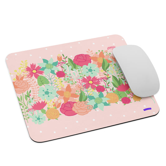 Pretty Pastel Wildflowers Mouse pad