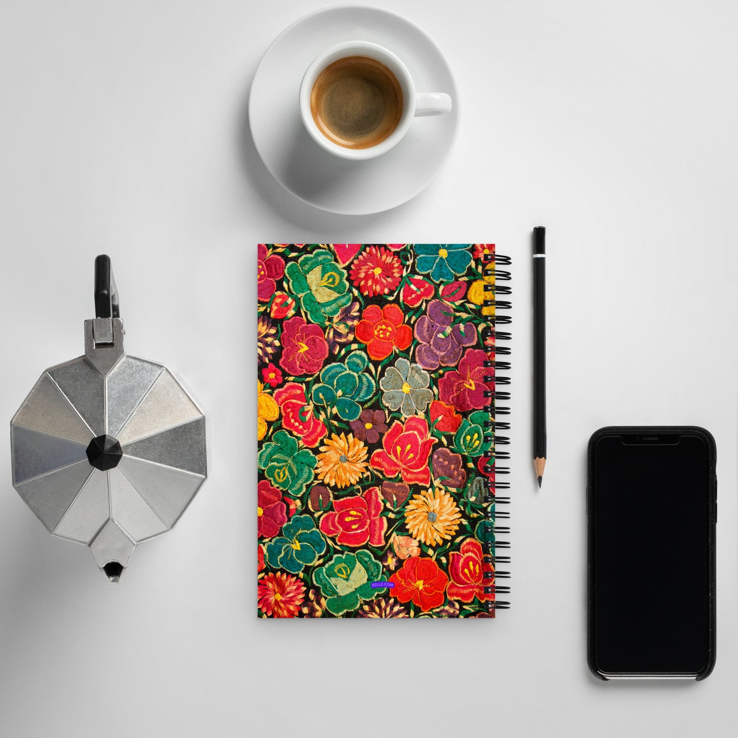 Vibrant Flowers Dream Big & Create Your Own Story Spiral notebook