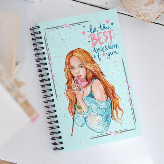 Pretty Be The Best Version Of You Spiral notebook