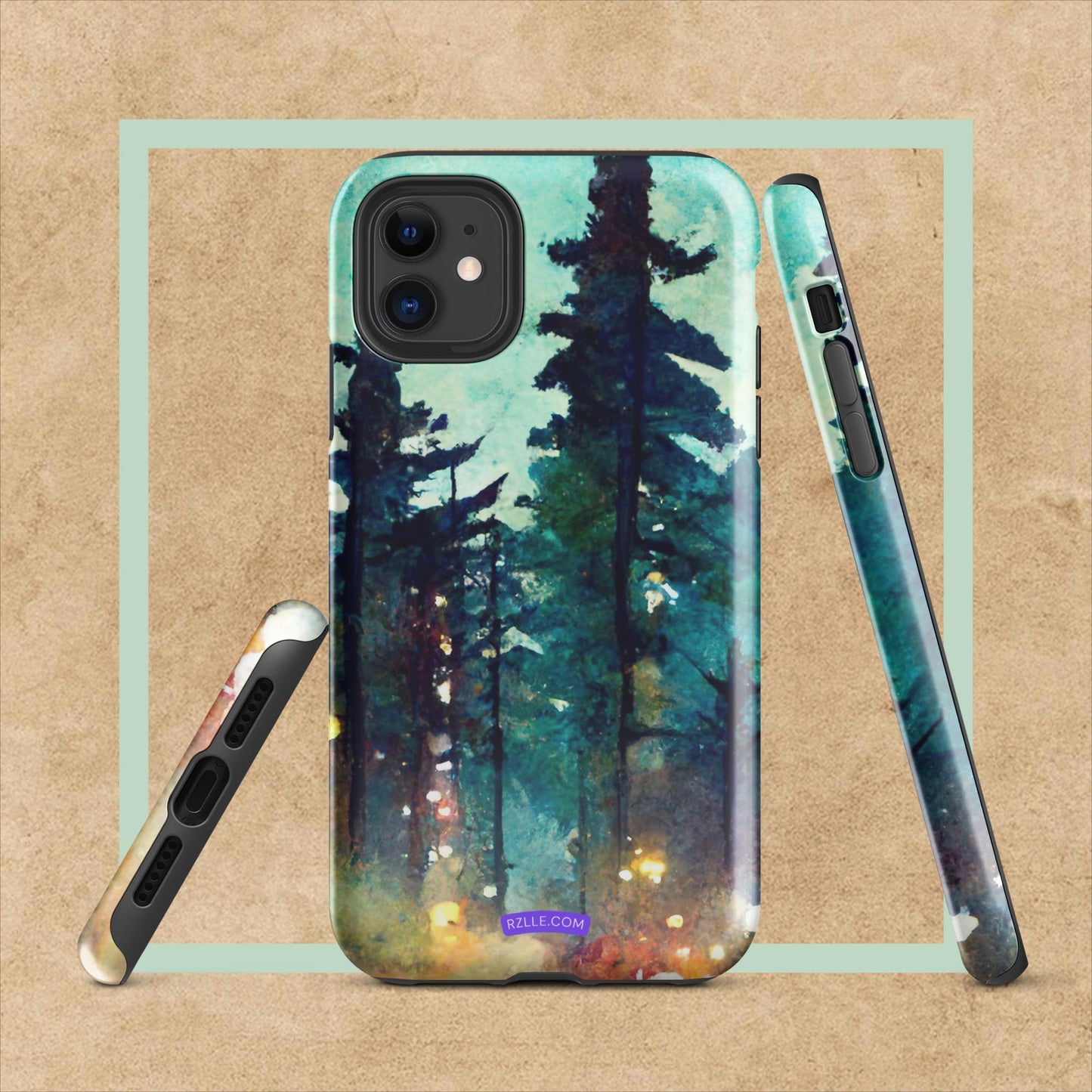 Into The Woods Watercolor Tough Case for iPhone®