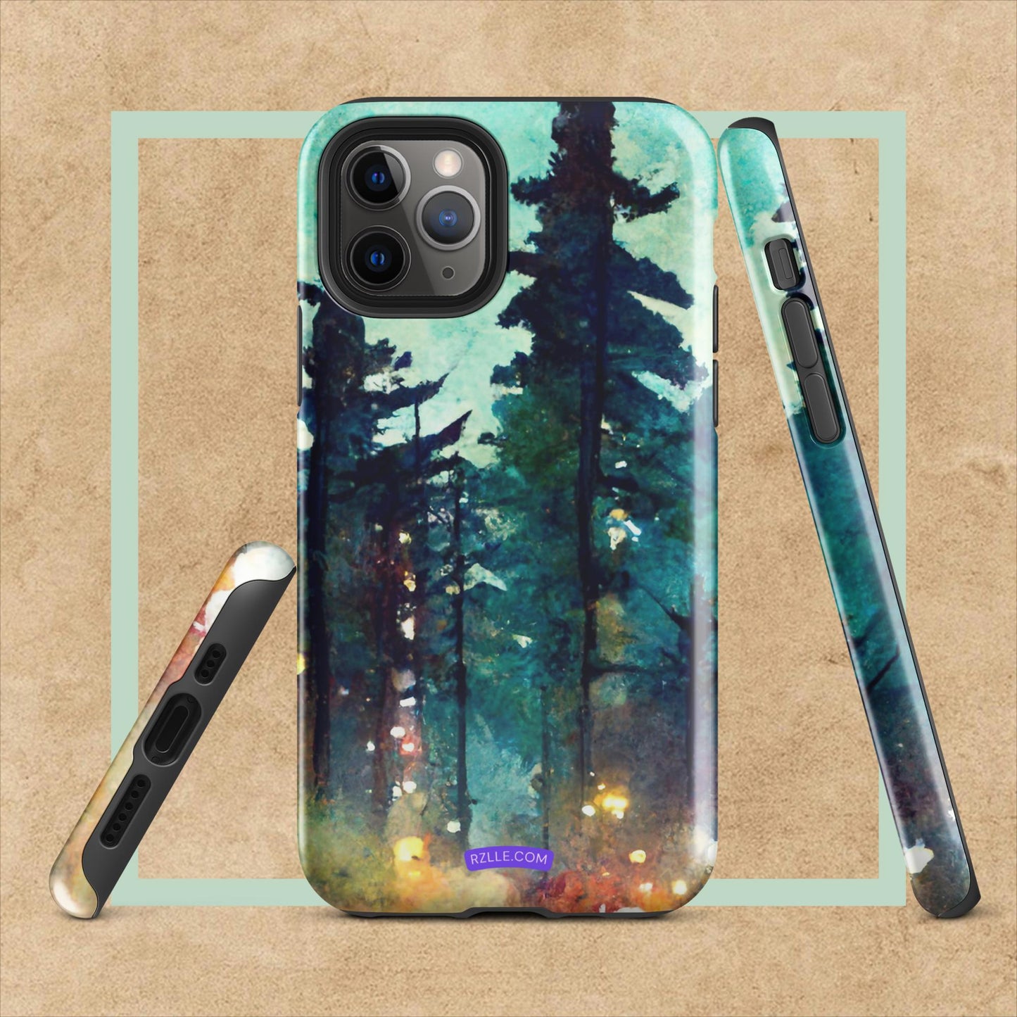 Into The Woods Watercolor Tough Case for iPhone®