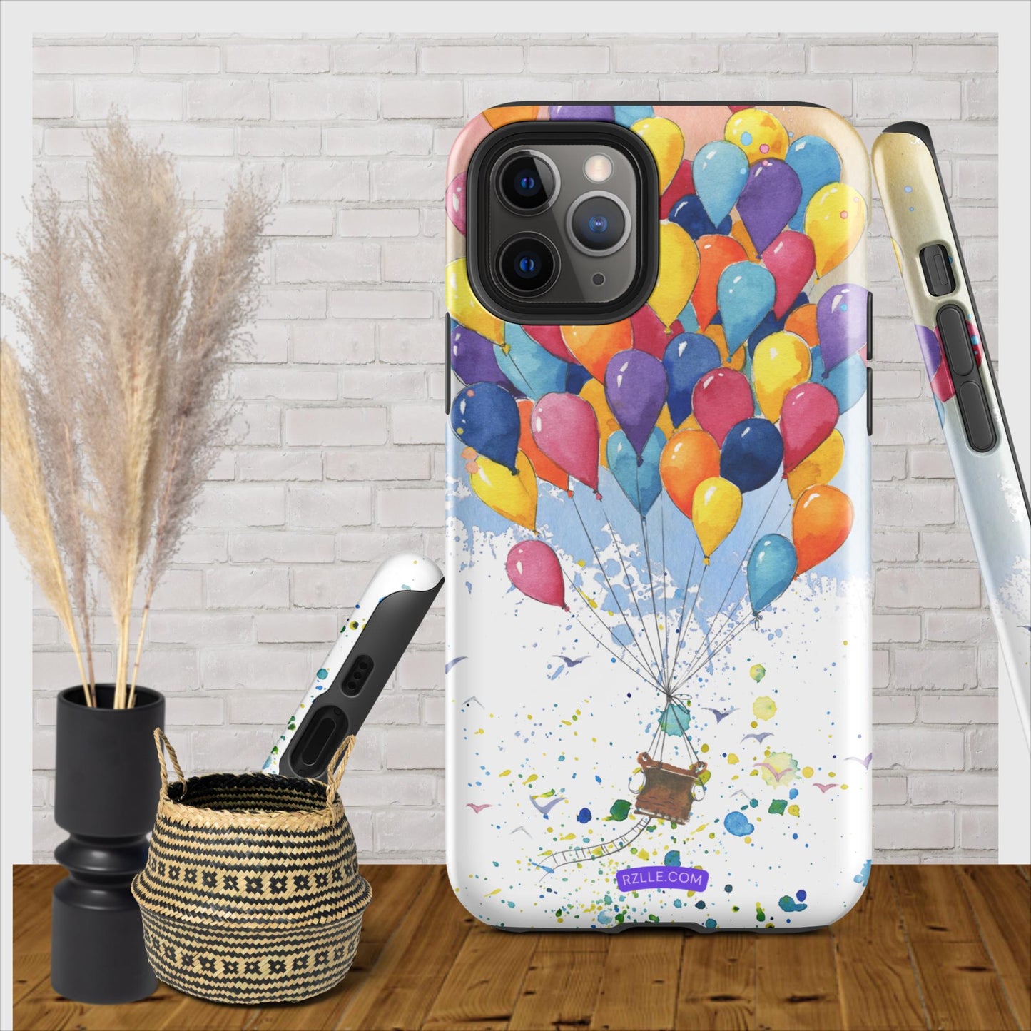 Colorful Balloons In Watercolor Tough Phone Case for iPhone®