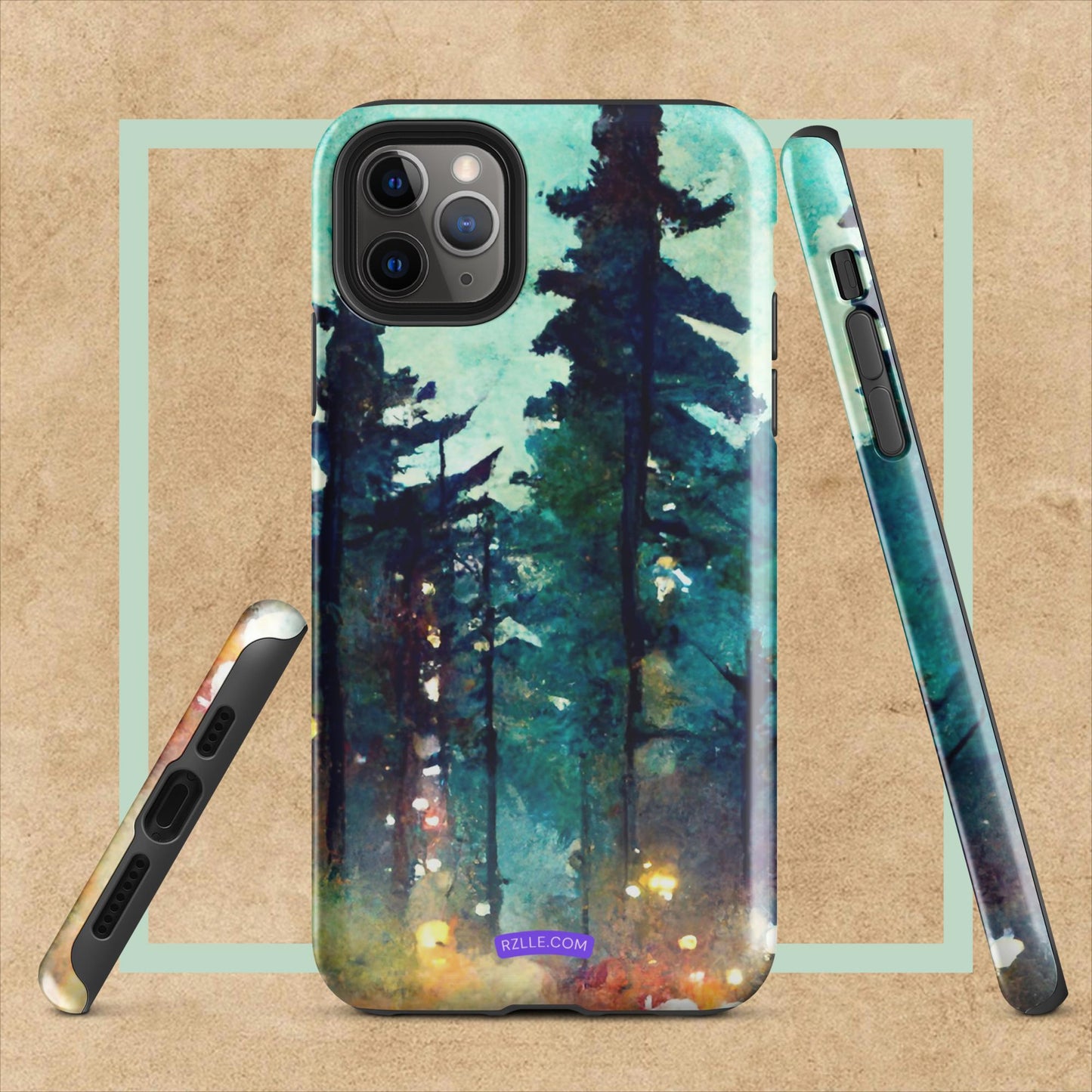 Into The Woods Watercolor Tough Case for iPhone®