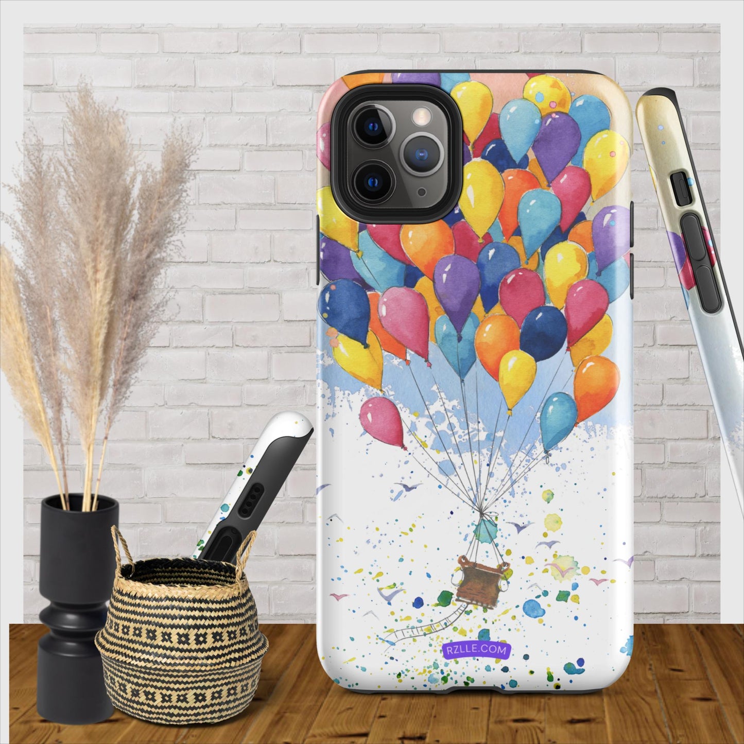 Colorful Balloons In Watercolor Tough Phone Case for iPhone®