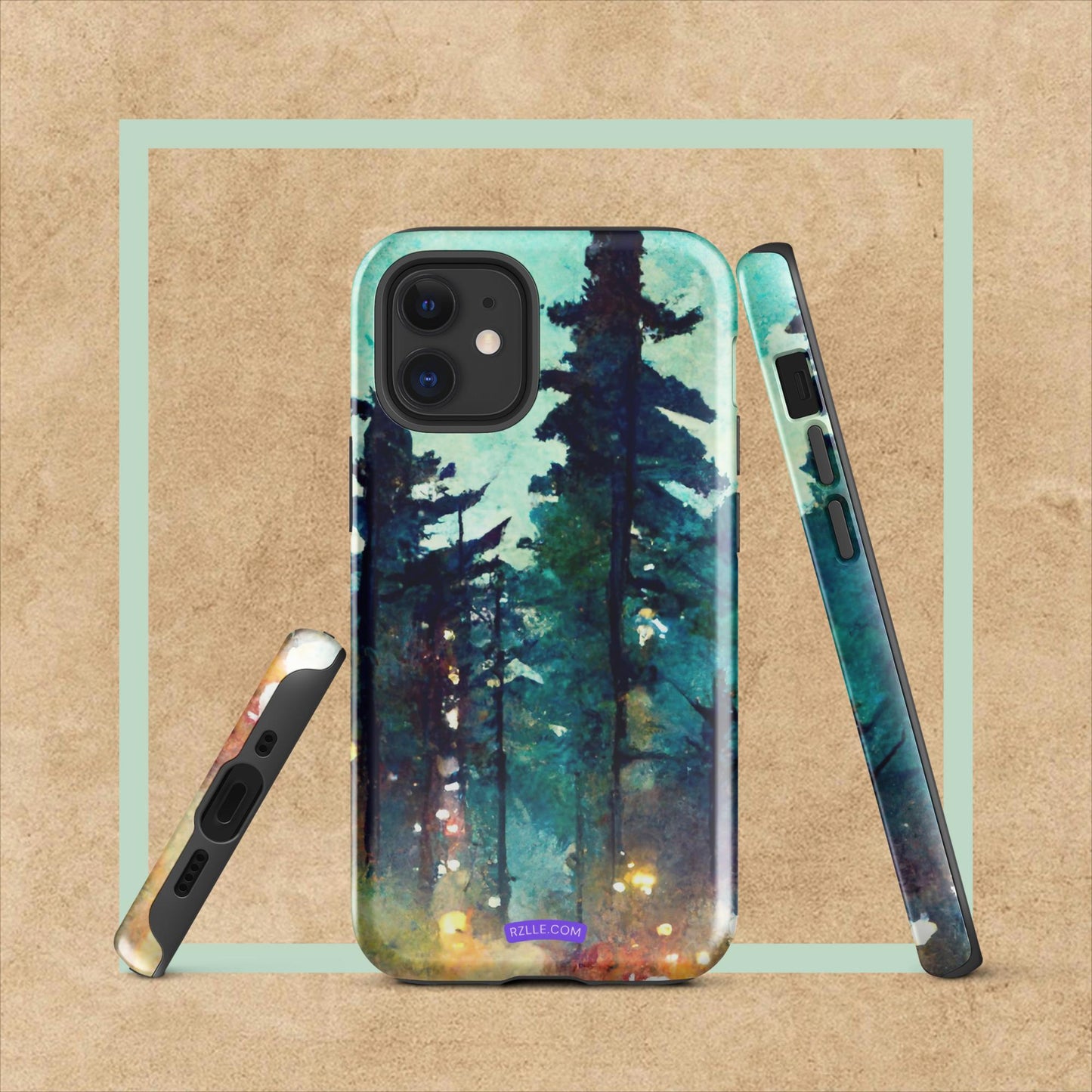 Into The Woods Watercolor Tough Case for iPhone®