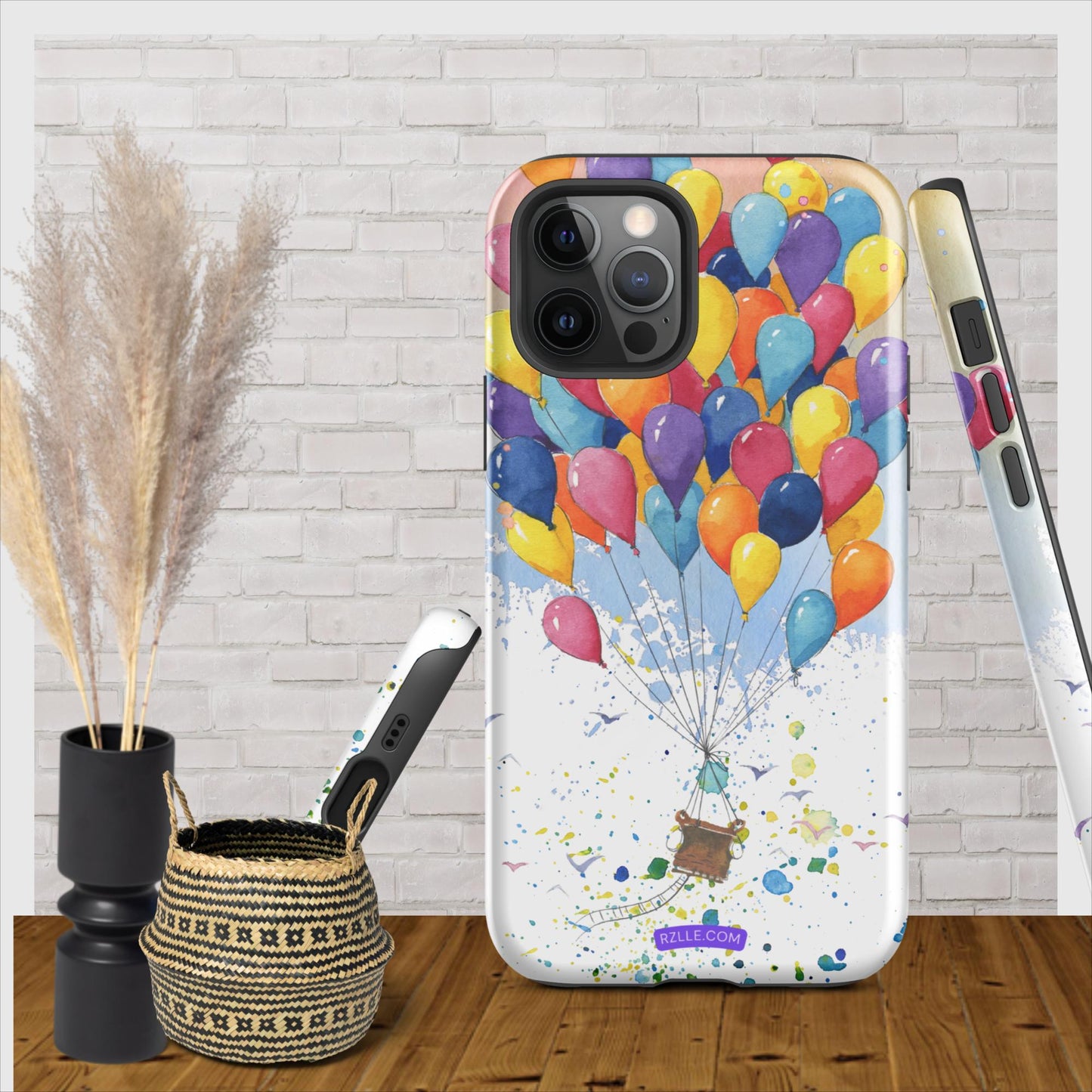 Colorful Balloons In Watercolor Tough Phone Case for iPhone®