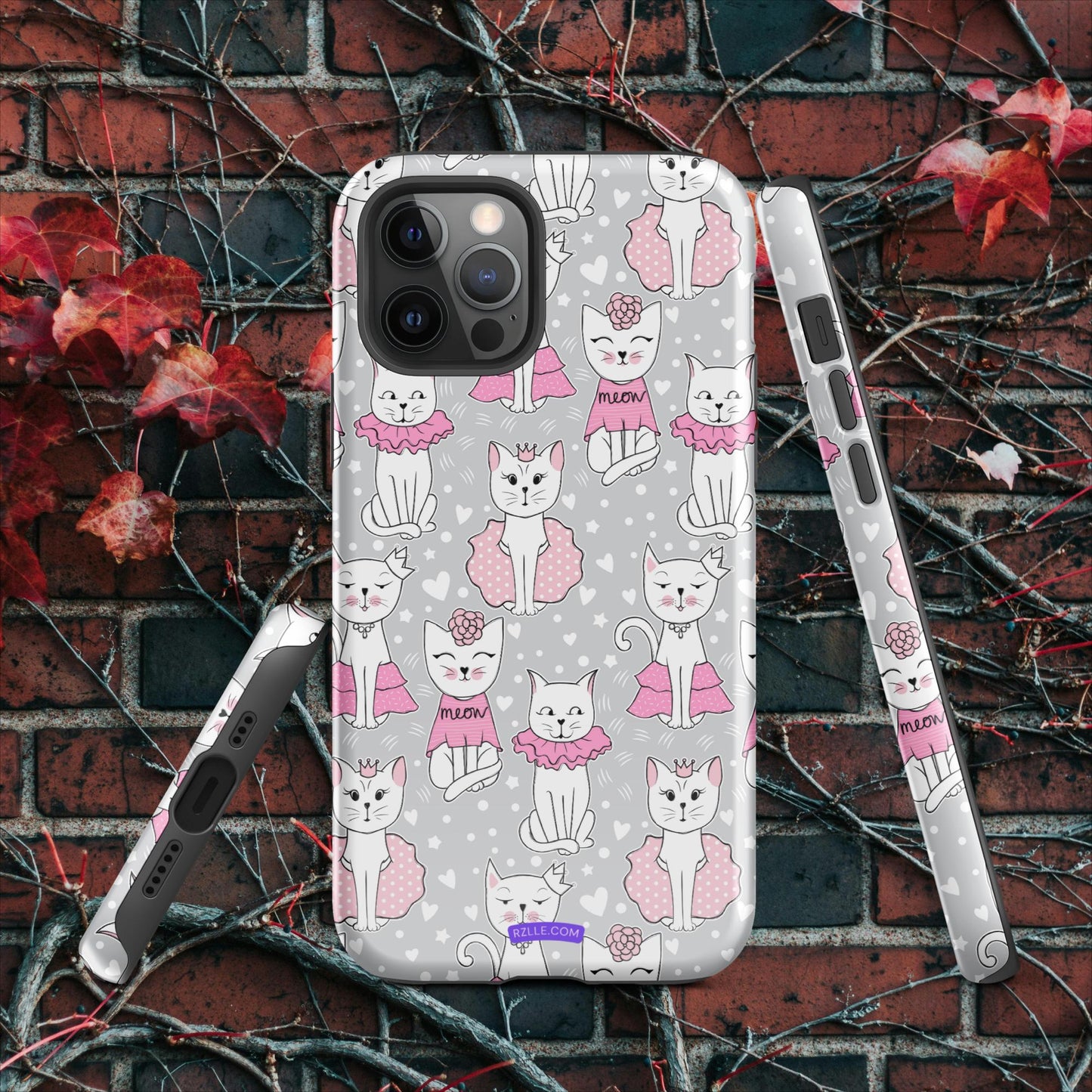 Cats In Pink Tough Case for iPhone®