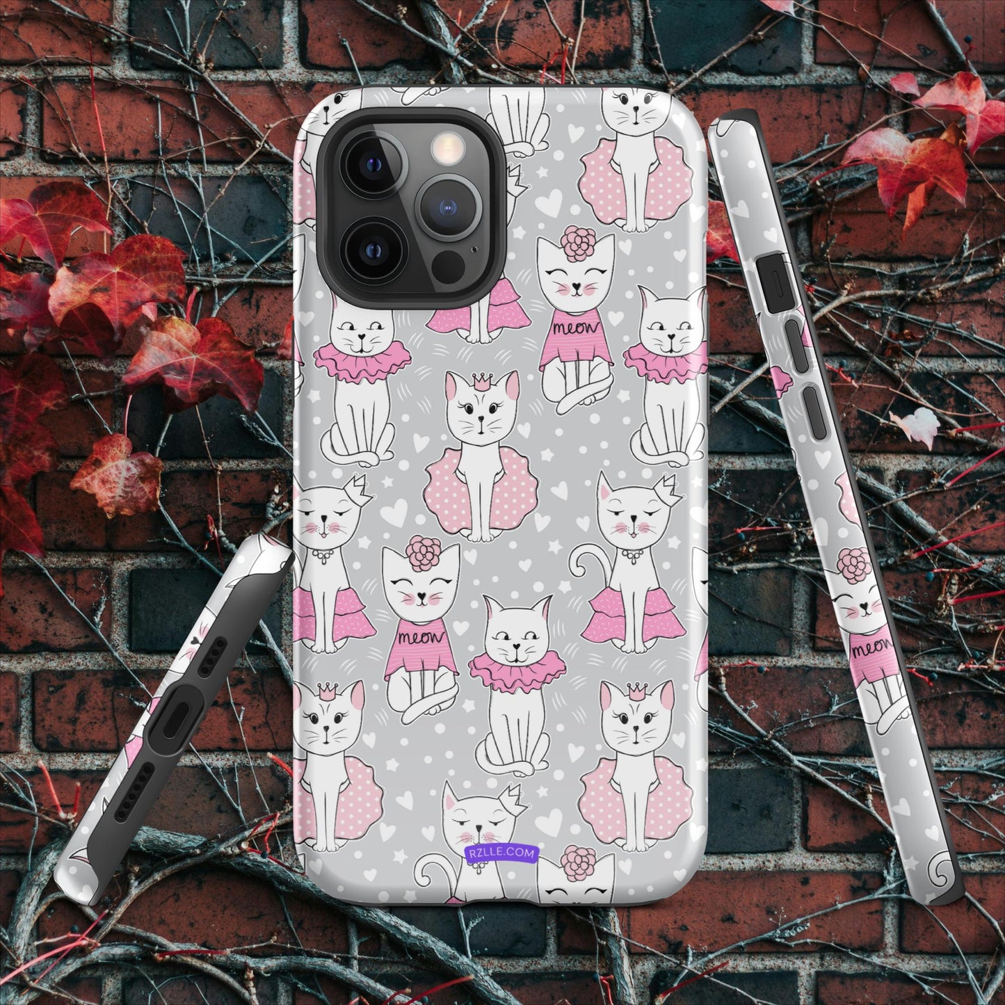 Cats In Pink Tough Case for iPhone®