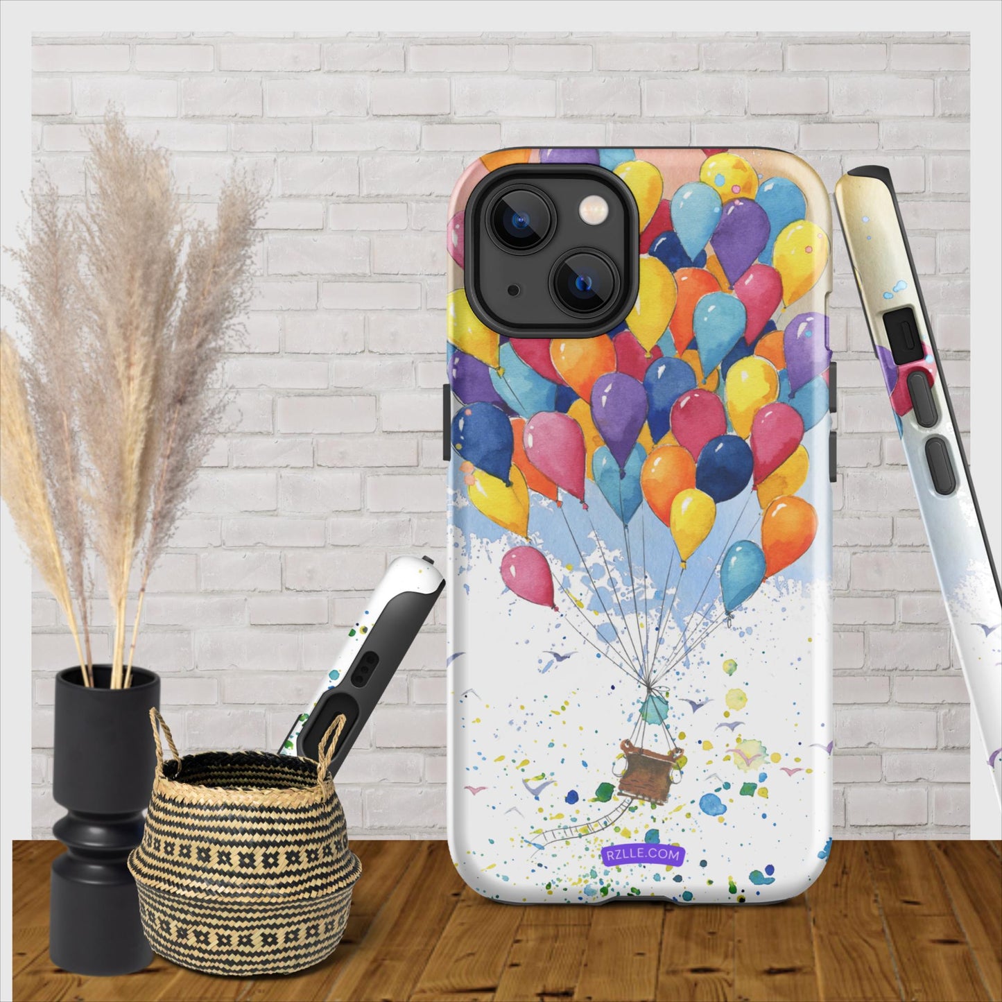 Colorful Balloons In Watercolor Tough Phone Case for iPhone®