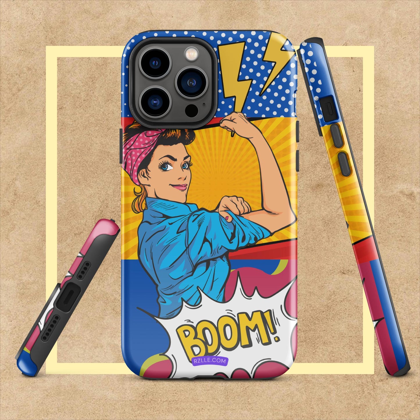 Pop Art Strong Woman Tough Case for iPhone®