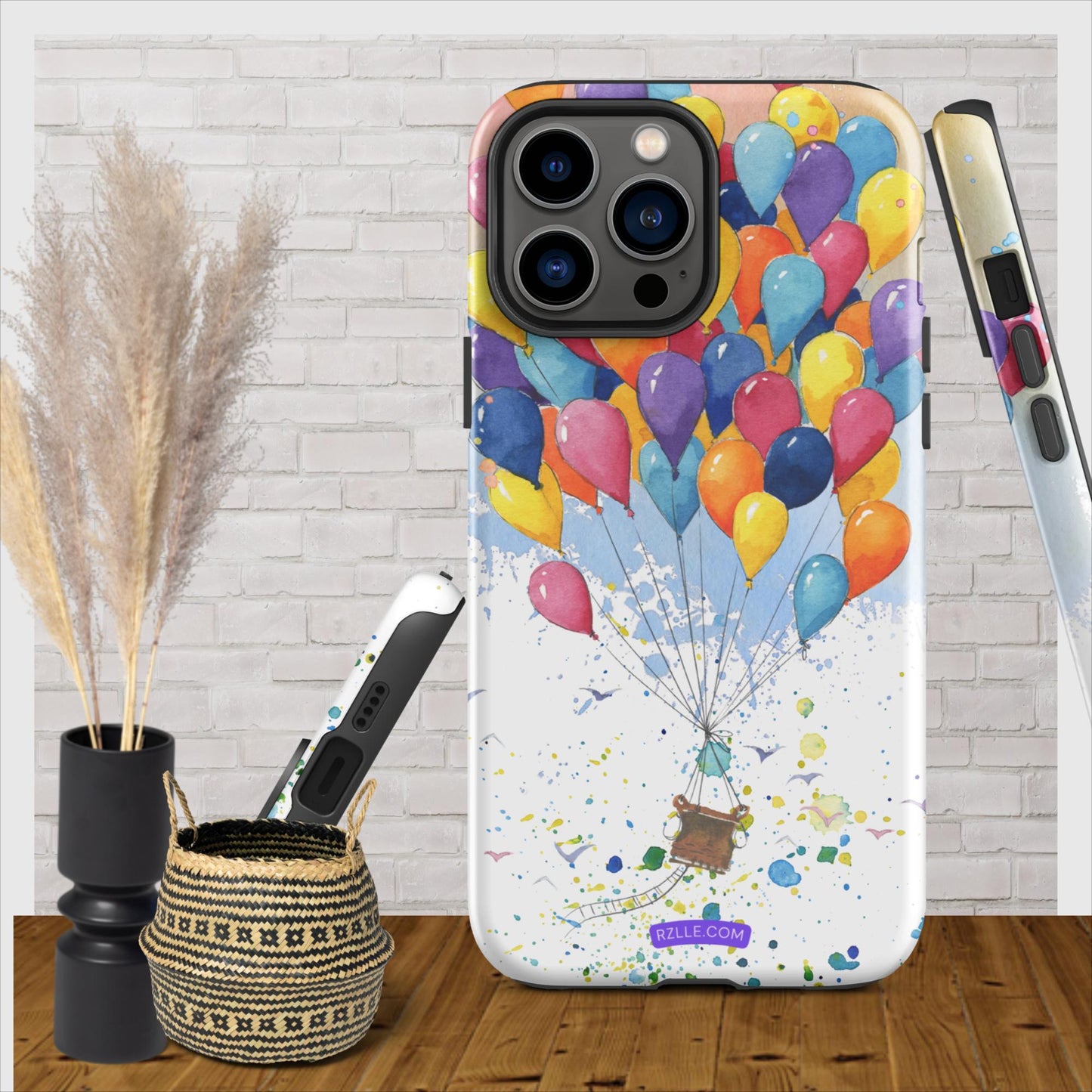 Colorful Balloons In Watercolor Tough Phone Case for iPhone®