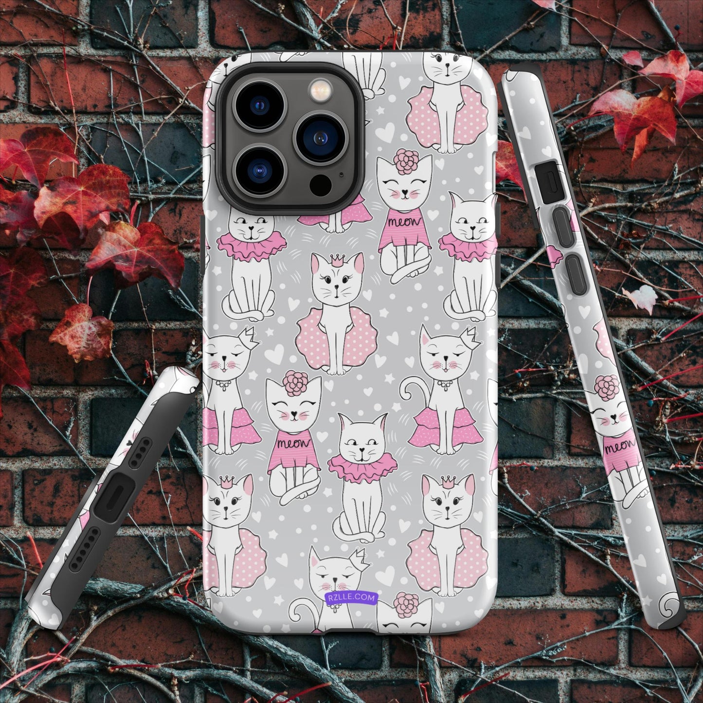 Cats In Pink Tough Case for iPhone®