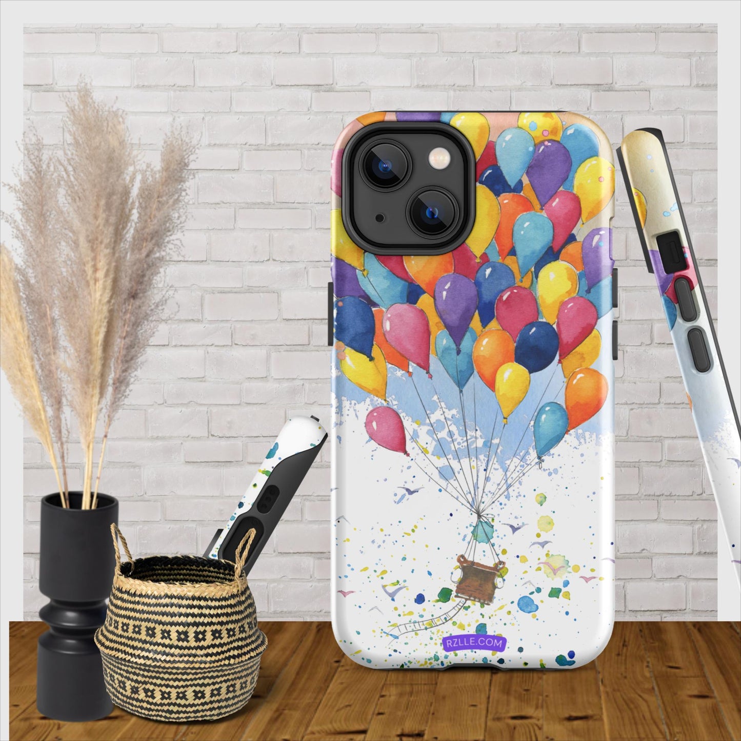 Colorful Balloons In Watercolor Tough Phone Case for iPhone®