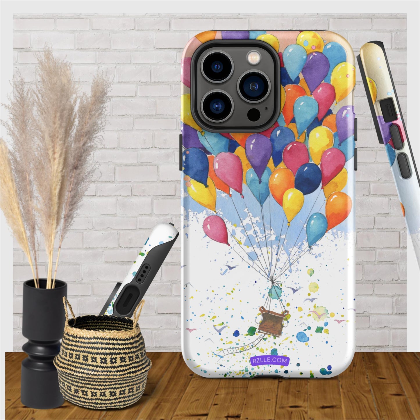 Colorful Balloons In Watercolor Tough Phone Case for iPhone®