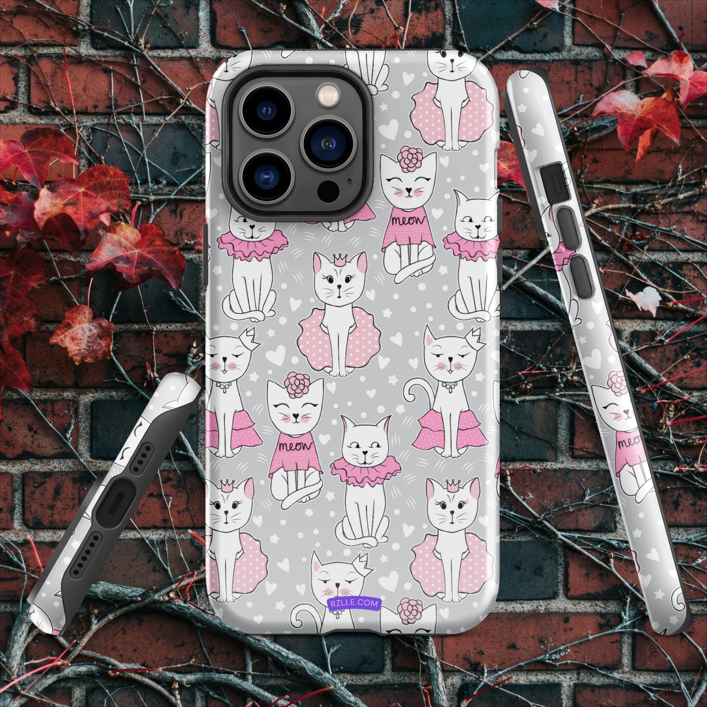 Cats In Pink Tough Case for iPhone®